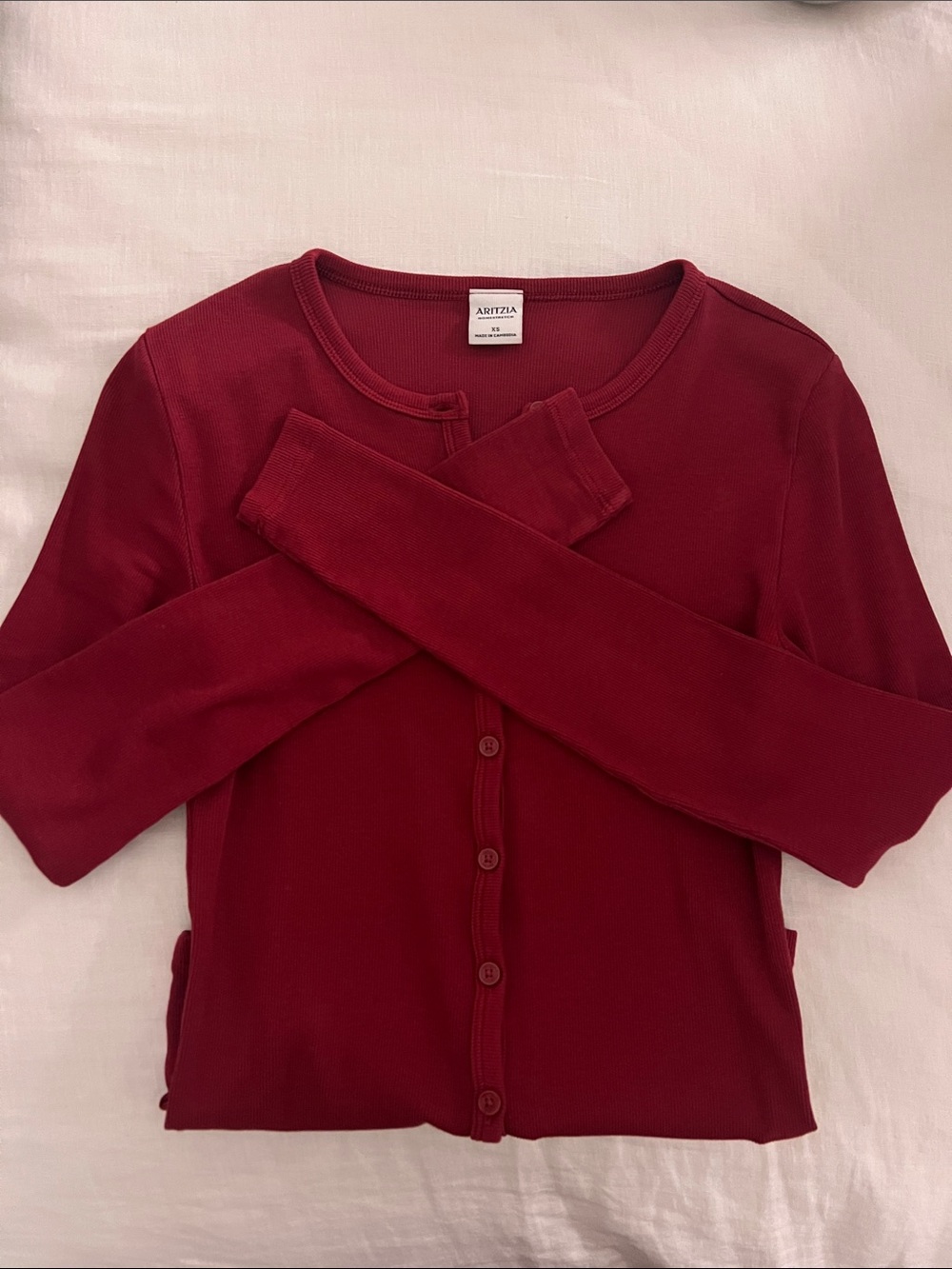 Aritzia Home Stretch Rib Crew
